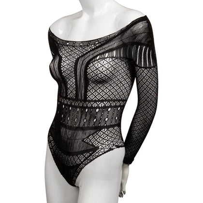 Scandal® Off the Shoulder Body Suit - Sensual Full-Body Playwear for Women - Model SCS-001 - Black