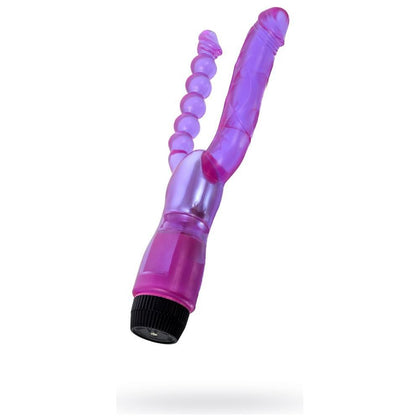 Xcel Dual Pleasure Double Penetrating Vibrator - Model XPDV-101 - For All Genders - Intense Stimulation for Both Vaginal and Anal Pleasure - Sleek Black