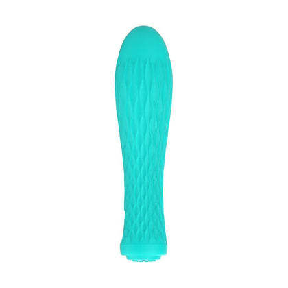 Introducing the Ian Turquoise Magnetic Charger 20-Function Silicone Massage Bullet for Intense Pleasure - Perfect for All Genders!