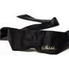 Bijoux Indiscrets Shhh Blindfold Couples Sex Toy - Model BISBT01 - Unleash Your Desires with Sensual Satin - For Both Genders - Explore the World of Pleasure - Elegant Black