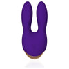 Introducing the Bunny Bliss Deep Purple Mini Rabbit Massager - Model BB-10: The Ultimate Pleasure Companion for Women - Adult Naughty Store