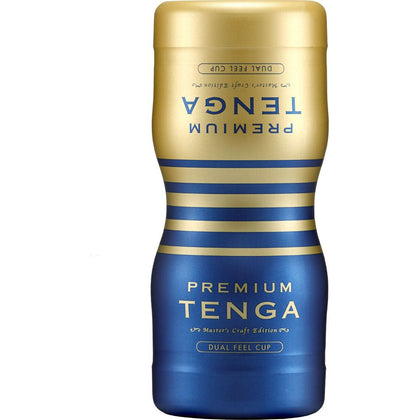 Premium Tenga Dual Cup - Next-Level Pleasure for Him and Her - Model X567 - Intense Stimulation - Vibrant Violet