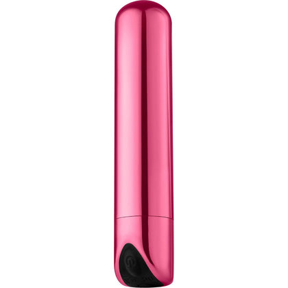 Introducing the Sensa Pleasure Shiny Bullet Mini Vibrator - Model SB33: Light Pink - A Sensational Delight for All Your Intimate Desires