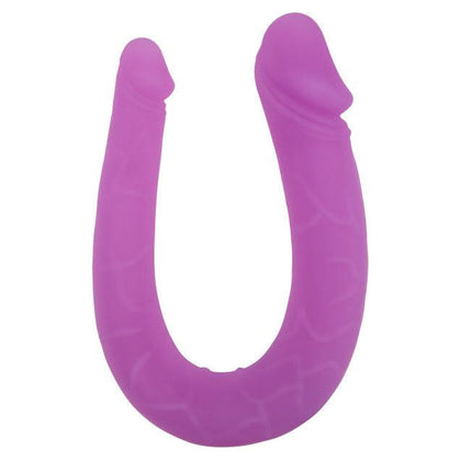 Purple Silicone Double Mini Dong - Model X2D-69: Dual Pleasure for Intimate Moments