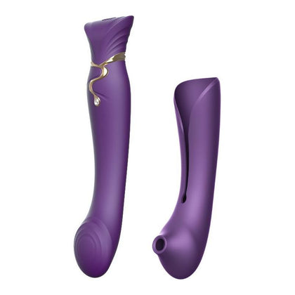 Introducing the Zalo Queen Set Twilight Purple - The Ultimate Pleasure Experience for Women