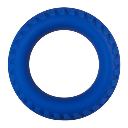 F-12: Blue 35mm Liquid Silicone C-Ring for Enhanced Erections and Sensational Orgasms