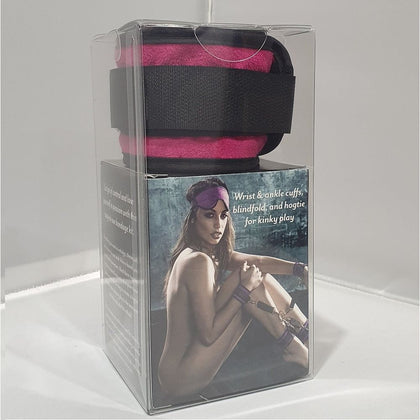 Liberator Deluxe Bond Cuff Kit - Sensual Pink Microfiber Wrist and Ankle Cuffs with Blindfold - Model XYZ - For Couples - Intensify Intimacy and Explore Sensual Pleasure