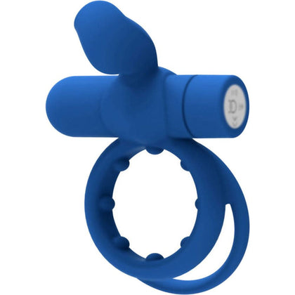 Introducing the Blue Pointer Vibrating Cockring - Model PVR-10: Ultimate Pleasure for Him and Her