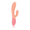 Xena Rabbit Vibrator - Dual Stimulation for Intense Pleasure - Model XR-200 - Peach & Coral - Adult Naughty Store