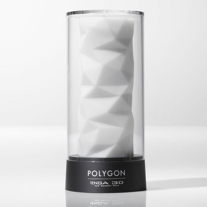 Tenga 3D Polygon - Revolutionary Twisting Pleasure Toy for Men - Model P3-002 - Intense Stimulation for Male Pleasure - Vibrant Blue