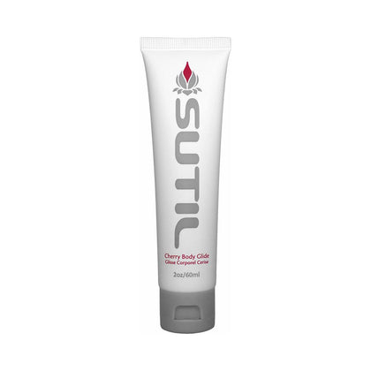 SUTIL Luxe Organic Cherry Flavoured Body Glide - Water-Based, Long-Lasting Lubricant for Intimate Pleasure - Model: 60ml