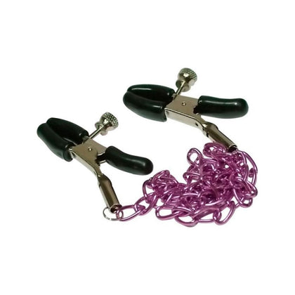 Purple Passion Adjustable Nipple Chain - Model NP-567 - Unisex - Sensual Pleasure Accessory