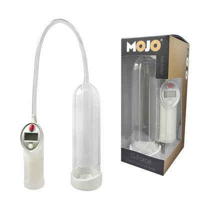 Mojo G-Force Digital Penis Pump Enlarger - Model X1, Male, Enhances Length and Girth, Transparent Cylinder, PSI Reader, Powerful Suction, Black