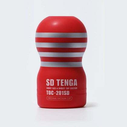 SD TENGA Original Vacuum Cup - Model SD-001 - Male Masturbator for Intense Glans Stimulation - Deep Pleasure in Sleek Black