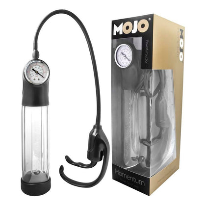 Mojo Momentum Power Grip Pump - Advanced Penis Enlargement Device for Enhanced Erections - Model X500 - Male - Full-Size Pleasure - Sleek Black - Adult Naughty Store