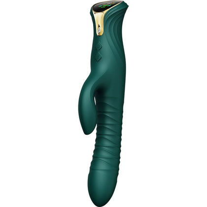 ZALO MOSE Turquoise Green Dual-Stimulating Rabbit-Style Massager | Model: Thutmose 18 | For Women | G-Spot and Clitoral Pleasure