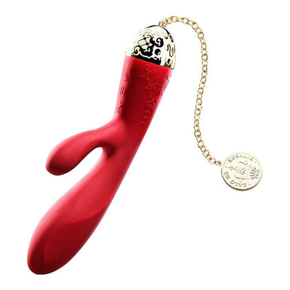 Introducing the Zalo Rosalie Bright Red Luxury Rabbit Vibrator - Model R-5000B: Unleash Your Blissful Desires