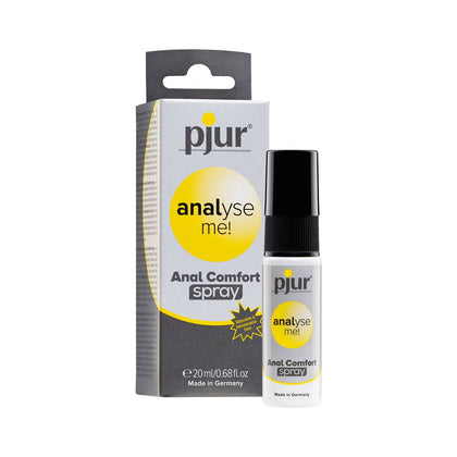 pjur Analyse Me! Anal Comfort Spray - The Ultimate Relaxing Aid for Pleasurable Anal Intimacy - Model AM20 - Unisex - Enhances Comfort and Elasticity - 20ml - Soothing Blue
