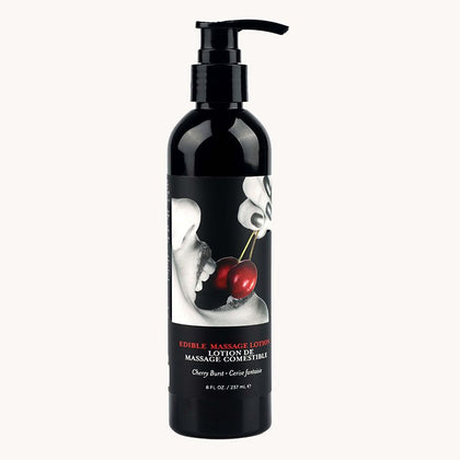 Introducing Sensuva's Edible Massage Lotion - Cherry: The Perfect Sensual Pleasure Enhancer for All Genders, Providing Deep Moisturization and Delicious Flavour