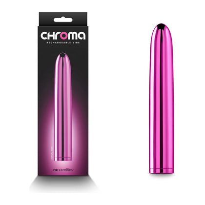 Chroma Rechargeable ABS Plastic Vibrator - Model 17.8 - For Women - Intense Pleasure - Pink