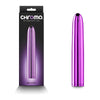 Chroma Rechargeable Purple Vibrating Dildo - Model C17.8 - For All Genders - Intense Pleasure for Internal Stimulation - Adult Naughty Store