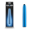 Chroma Rechargeable Classic Vibrator - Model CM17B - For All Genders - Intense Pleasure - Blue