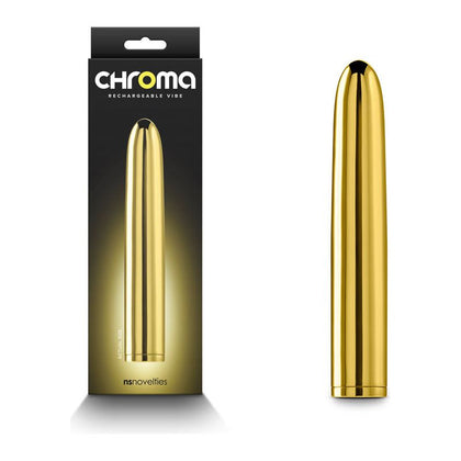 Chroma - Gold Rechargeable Classic Vibrator | Model X17 | For Women | G-Spot Stimulation | Sleek ABS Construction