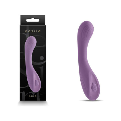 Desire Pure Dusty Lavender USB Rechargeable Vibrator - Petite Multi-Speed Silicone Pleasure Toy - Adult Naughty Store