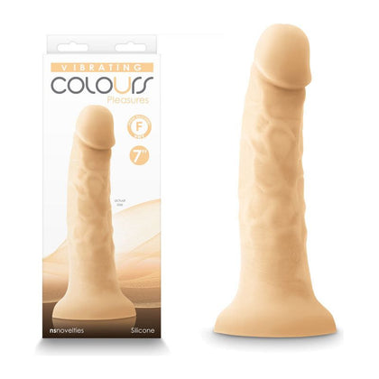 Colours Pleasures 7'' Vibrating Dong - Model X1 - Unisex G-Spot and Prostate Massager - Midnight Blue