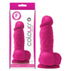 Colours - Pleasures: Silicone Realistic Penis Mold - Model X1 - Male - Full Sensation - Midnight Black