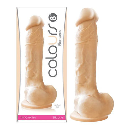 Colours Pleasures Realistic Dong - The Ultimate Pleasure Experience for Women, Lifelike Girthy Dildo with Suction Cup Base - Model RDX-8, Intense Internal Stimulation, Lavender - Adult Naughty Store