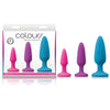 Colours Pleasures Trainer Kit: Sensual Silicone Anal Plug Set for All Genders, Delightful Pleasure in Vibrant Hues - Adult Naughty Store