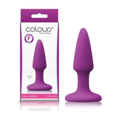 Colours Pleasures: Sensual Silicone Anal Plug - Model X2 - For Him and Her - Intense Backdoor Bliss - Midnight Black - Adult Naughty Store