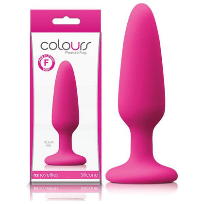 Colours Pleasures Silicone Suction Cup Plug - Model X3 - Unisex Anal Pleasure - Sensual Midnight Black