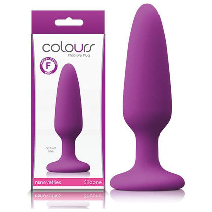 Colours Pleasures Silicone Suction Cup Plug - Model X3: Ultimate Pleasure for Him or Her in Sensual Satin Black - Adult Naughty Store