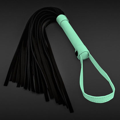 NS Novelties GLO Bondage Flogger - Model X2: The Ultimate BDSM Essential for Sensual Stimulation and Exploration - Unleash Your Desires in the Dark - Gender-Neutral Pleasure - Midnight Black