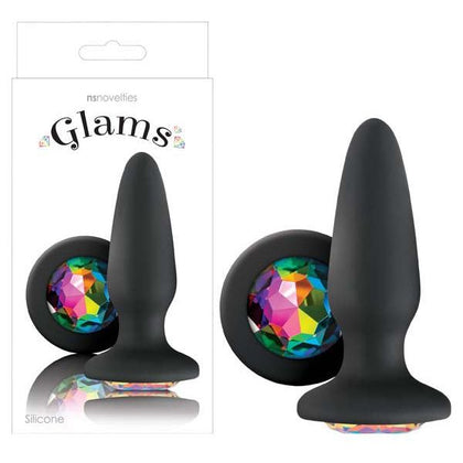 Introducing Glams Silicone Gem Butt Plug - Model G-234, for Sensual Pleasure in Vivid Colors