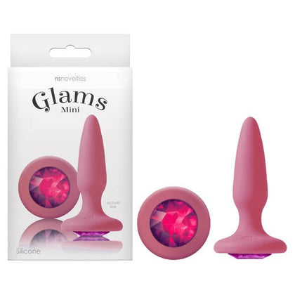 Introducing Glams Mini Silicone Gem Butt Plug - Model G101: The Sensual Jewel for Alluring Anal Pleasure in Vibrant Colors!