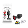 Glams Xchange Heart - Small: Sensual Silicone Gem Butt Plug for Alluring Anal Pleasure - Model GXH-001 - Unisex - Sparkling Pink - Adult Naughty Store