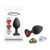 Glams Xchange Heart - Medium: Sensual Silicone Anal Plug for Alluring Anal Pleasure - Model GXH-M2 - Unisex - Vibrant Gemstone Colors - Adult Naughty Store