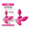 Introducing the INYA Vibes-O-Spades Silicone Anal Toy Kit with Mini Vibrator - Model VOS-2021: A Sensual Delight for All Gender Pleasure Seekers!