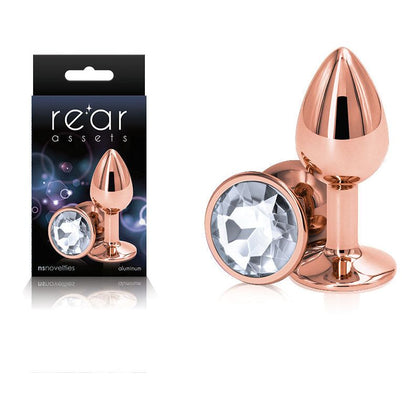 Introducing the Sensual Delights Rear Assets Rose Gold Small Anal Toy (Model #RA-001): A Luxurious Pleasure Experience for All Genders! - Adult Naughty Store