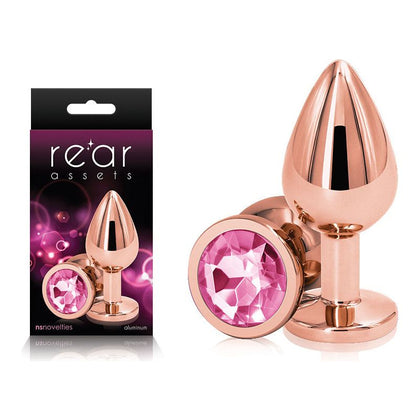 Rear Assets Rose Gold Medium - Elegant Aluminum Anal Toy for Sensual Pleasure - Adult Naughty Store