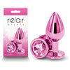 Rear Assets Pink Medium Metal Butt Plug - Model RA-PM8.2 - Unisex Anal Pleasure Toy - Adult Naughty Store