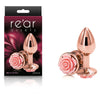 Introducing the Sensual Pleasures Rear Assets Rose - Small: A Luxurious Aluminum Anal Toy for Exquisite Pleasure - Adult Naughty Store