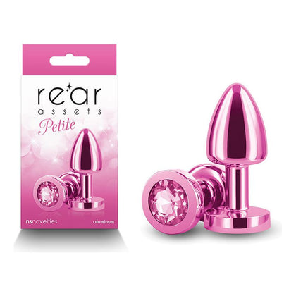Introducing the Rear Assets Petite Pink Aluminum Butt Plug - Model RP-6P - Unisex Anal Pleasure Toy