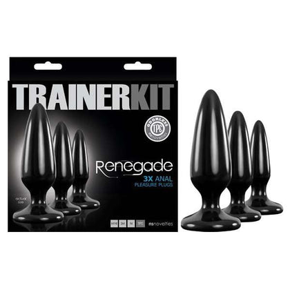 Renegade Pleasure Plug Trainer Kit - Expand Your Sensual Horizons with the Sultry Renegade Rendezvous R-2020 Anal Trainer Set for Alluring Pleasure - Unleash Your Desires!