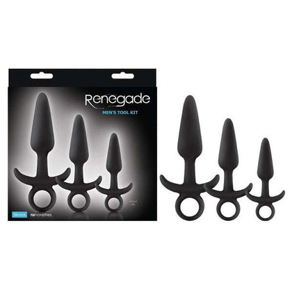 Renegade Men's Tool Kit - Model RMTK-001: Sensual Silicone Anal Plug Set for Him - Pleasure in Every Shade