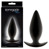 Renegade Spades Silicone Anal Plug - Model RSP-XXX - Unisex Pleasure - Sensual Black
