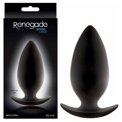 Renegade Spades R2 Silicone Anal Plug - Sensual Pleasure for Him and Her (Black) - Adult Naughty Store